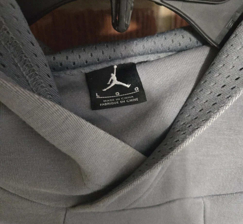 Jordan Men's Light Gray Sleeveless Zip Hoodie, Don't miss out!!